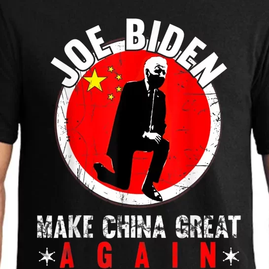 Joe Biden Make China Great Again Funny Sarcastic AntiBiden Pajama Set