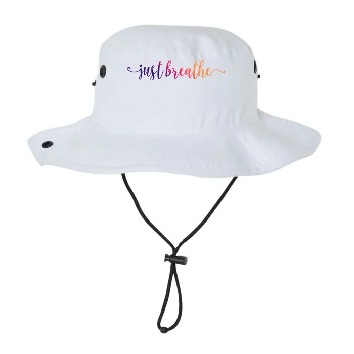 Just Breathe Motivational Inspirational Inspiring Quote Gift Legacy Cool Fit Booney Bucket Hat