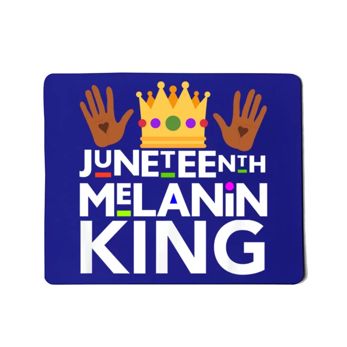 Juneteenth Black Melanin King Dad Grandad Freedom Gift Mousepad