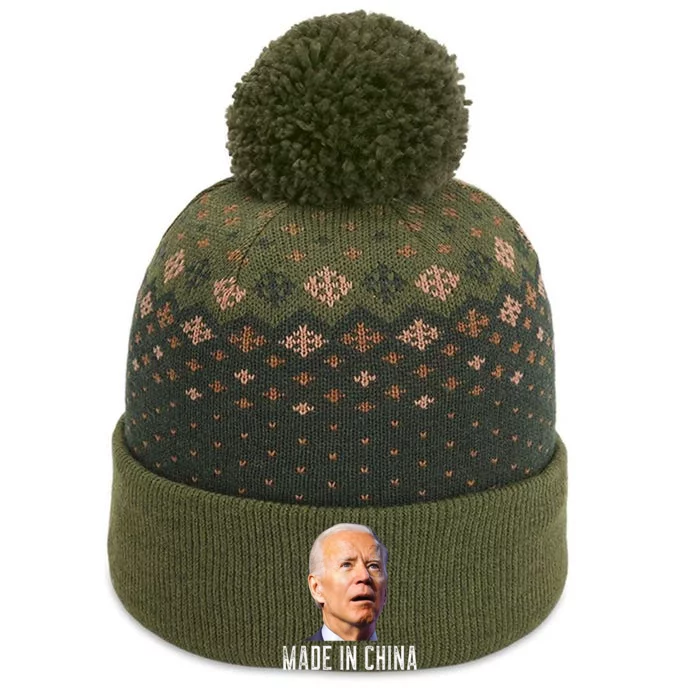 Joe Biden Made In China Joe Biden Is An Idiot The Baniff Cuffed Pom Beanie