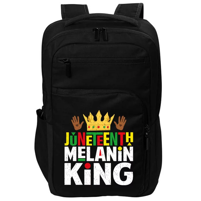 Juneteenth Black Melanin King Blm Freedom Day Independence Gift Impact Tech Backpack