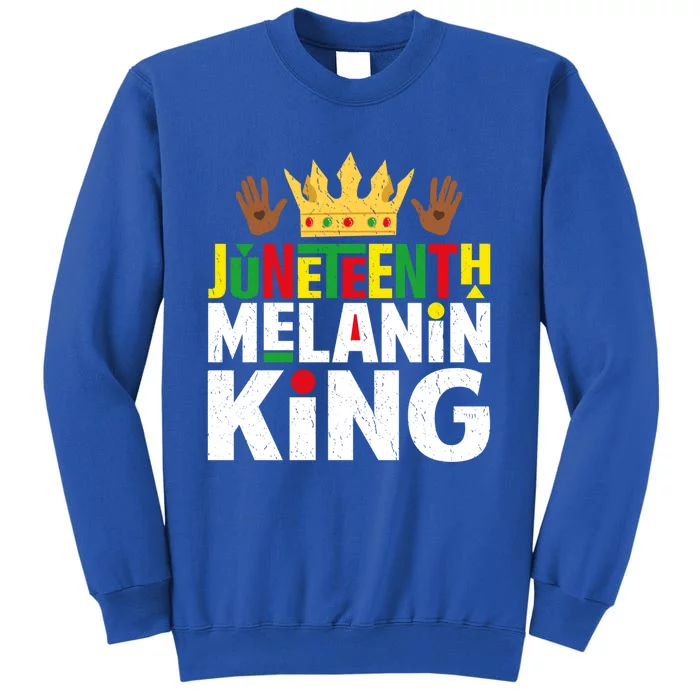 Juneteenth Black Melanin King Blm Freedom Day Independence Gift Sweatshirt