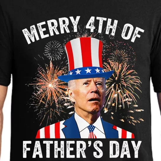 Joe Biden Merry 4th Of Father's Day Funny 4th Of July Pajama Set