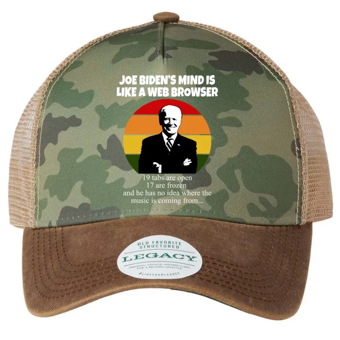 Joe Biden's Mind Is Like A Web Browser Legacy Tie Dye Trucker Hat