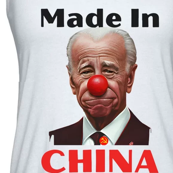 Joe Biden Made In China Maga 2024 Trump Ladies Essential Flowy Tank