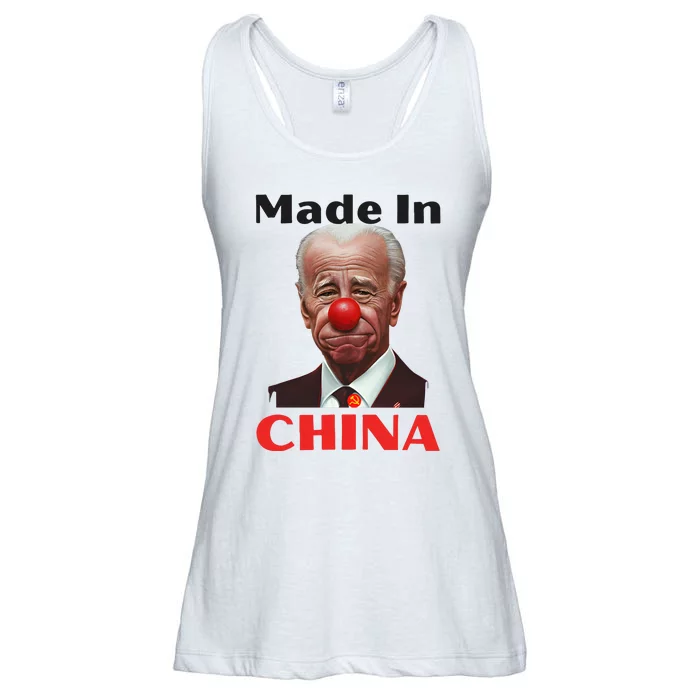 Joe Biden Made In China Maga 2024 Trump Ladies Essential Flowy Tank