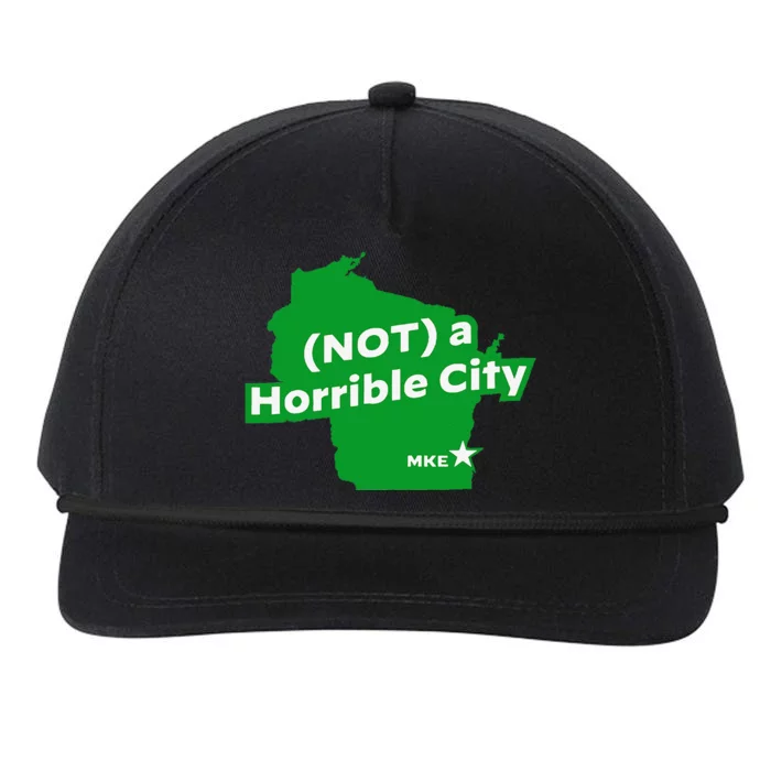 Joe Biden Not A Horrible City Milwaukee Anti Donald Trump Snapback Five-Panel Rope Hat