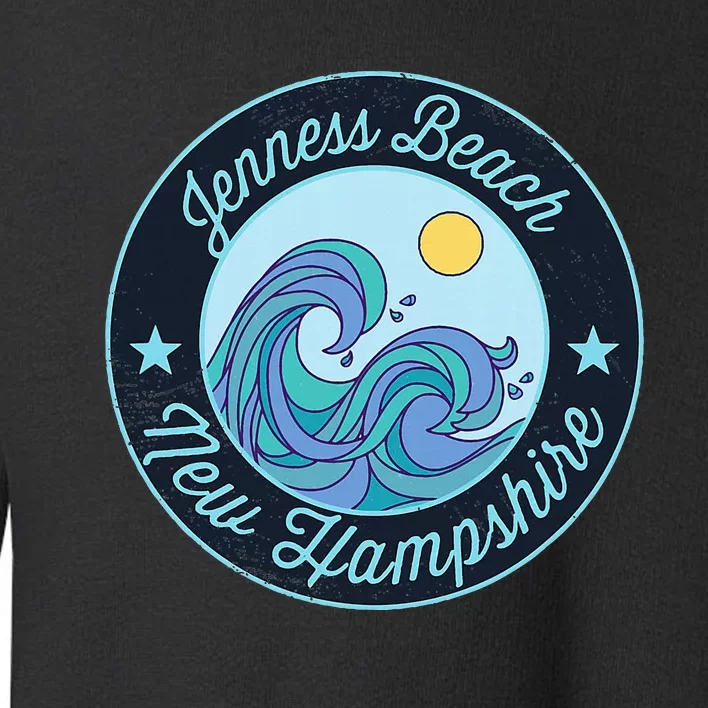 Jenness Beach Nh New Hampshire Souvenir Nautical Surfer Grap Toddler Sweatshirt