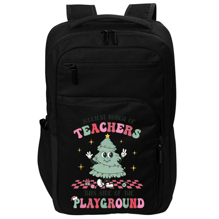 Jolliest Bunch Of Teachers This Side Of The Playground Xmas Impact Tech Backpack