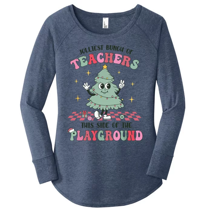 Jolliest Bunch Of Teachers This Side Of The Playground Xmas Women's Perfect Tri Tunic Long Sleeve Shirt