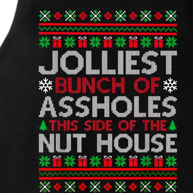 Jolliest Bunch Of Aholes Funny Christmas Pajamas Movie Ladies Tri-Blend Wicking Tank