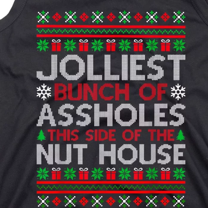 Jolliest Bunch Of Aholes Funny Christmas Pajamas Movie Tank Top