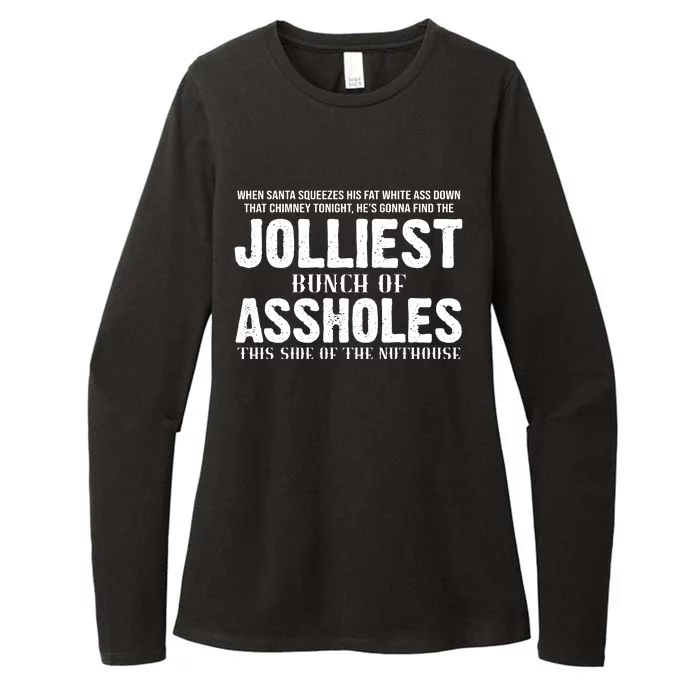 Jolliest Bunch Of Assholes Funny Christmas Vacation Womens CVC Long Sleeve Shirt