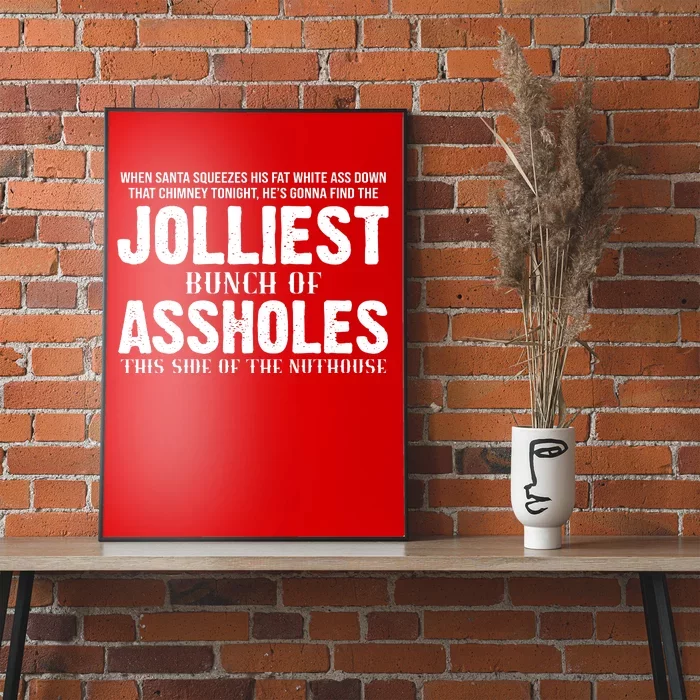 Jolliest Bunch Of Assholes Funny Christmas Vacation Poster