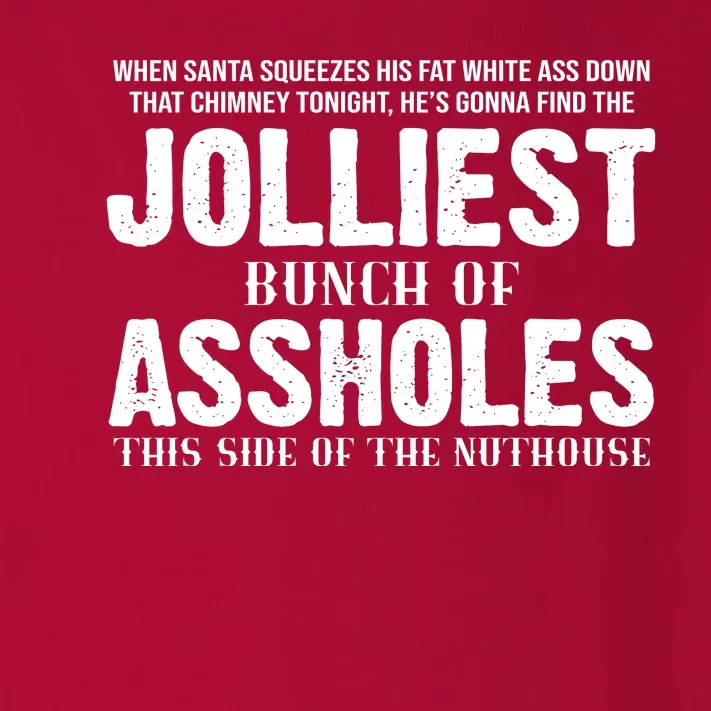 Jolliest Bunch Of Assholes Funny Christmas Vacation Toddler Long Sleeve Shirt