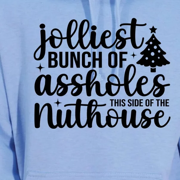 Jolliest Bunch Of Individuals This Side Of The Nuthouse Unisex Surf Hoodie