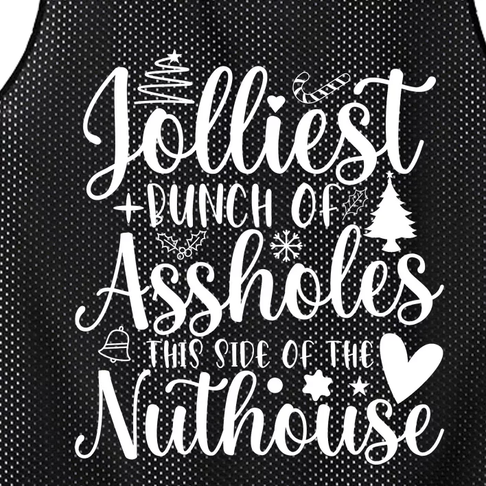 Jolliest Bunch Of Merry Folks Mesh Reversible Basketball Jersey Tank