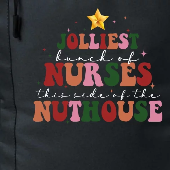 Jolliest Bunch Of Nurses Christmas Holiday Daily Commute Backpack