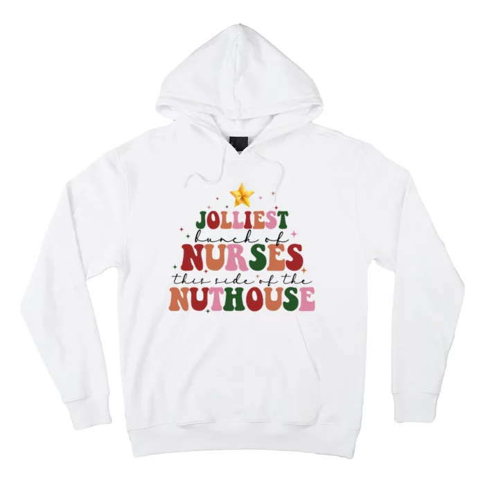 Jolliest Bunch Of Nurses Christmas Holiday Hoodie