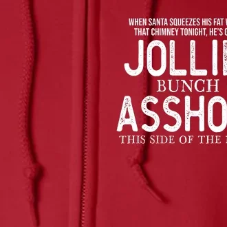 Jolliest Bunch Of Assholes Christmas Vacation Full Zip Hoodie