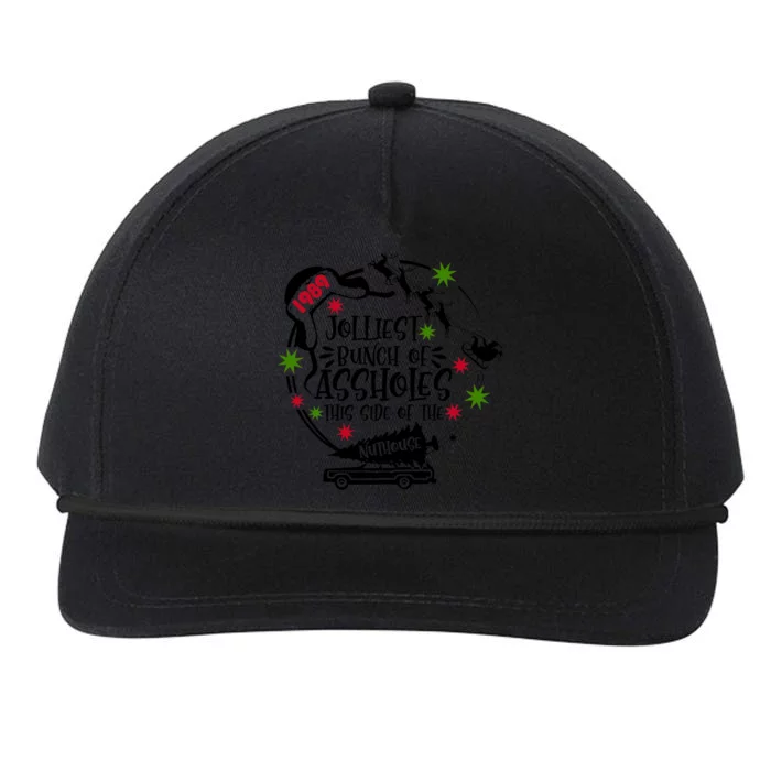 Jolliest Bunch Of Assholes Jolliest Bunch Of Christmas Vacation Classic Snapback Five-Panel Rope Hat