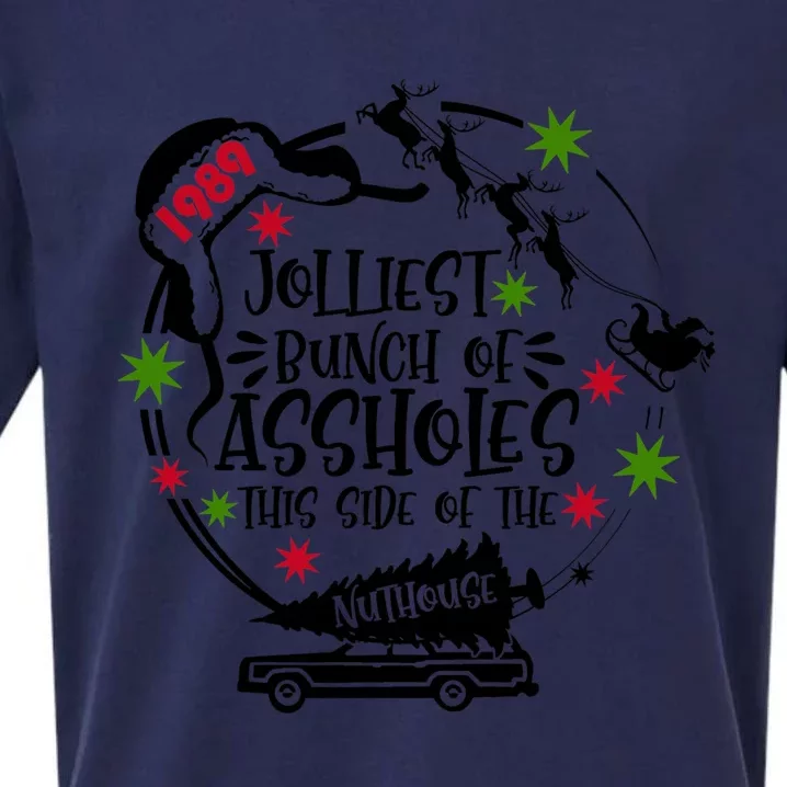 Jolliest Bunch Of Assholes Jolliest Bunch Of Christmas Vacation Classic Sueded Cloud Jersey T-Shirt