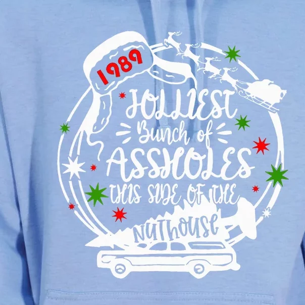 Jolliest Bunch Of Assholes This Side Of The Nut House Xmas Unisex Surf Hoodie