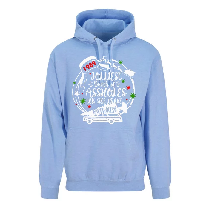 Jolliest Bunch Of Assholes This Side Of The Nut House Xmas Unisex Surf Hoodie