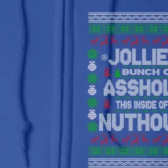 Jolliest Bunch Of Assholes Christmas Vacation Funny Funny Gift Full Zip Hoodie