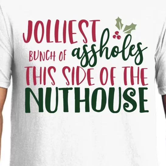 Jolliest Bunch Of Assholes Christmas Story Nuthouse Pajama Set