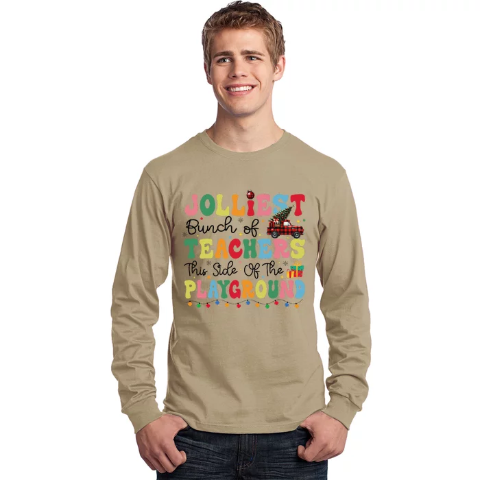 Jolliest Bunch Of Teachers This Side Of The Playground Xmas Long Sleeve Shirt