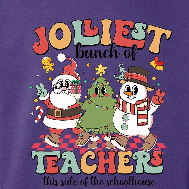 Jolliest Bunch of Teachers Christmas Teacher Xmas Pjs Toddler Hoodie