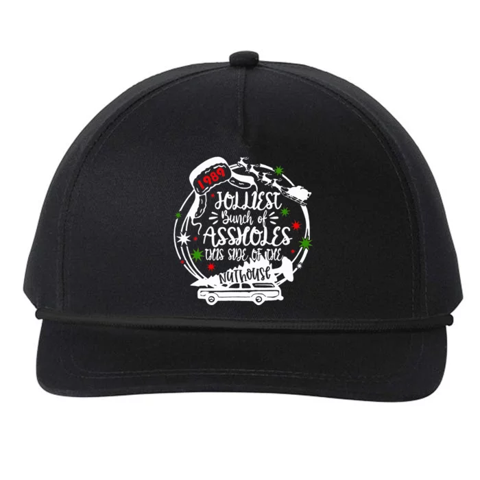 Jolliest Bunch Of Assholes This Side Of The Nut House Xmas Snapback Five-Panel Rope Hat