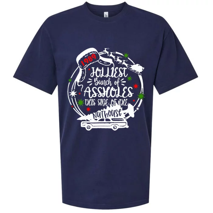 Jolliest Bunch Of Assholes This Side Of The Nut House Xmas Sueded Cloud Jersey T-Shirt