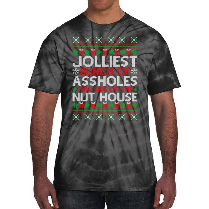 Jolliest Bunch Of Assholes This Side Of The Nut House Long Sleeve Tie-Dye T-Shirt