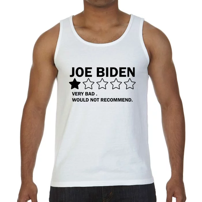 Joe Biden One Star Review Very Bad Would Not Recommend Comfort Colors® Tank Top