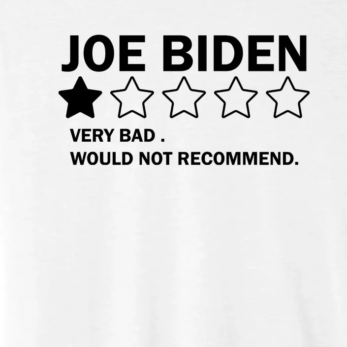 Joe Biden One Star Review Very Bad Would Not Recommend ChromaSoft Performance T-Shirt