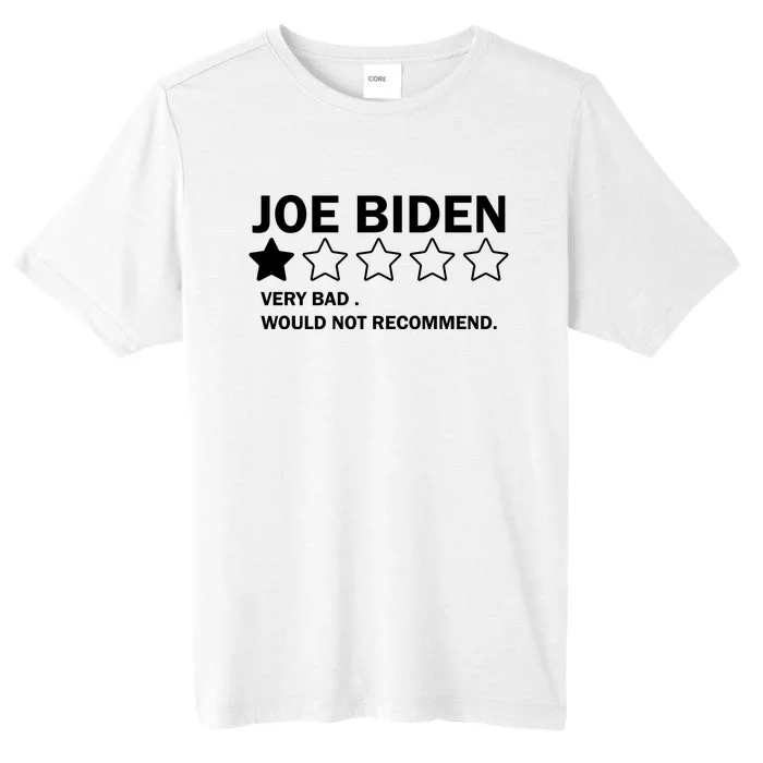 Joe Biden One Star Review Very Bad Would Not Recommend ChromaSoft Performance T-Shirt