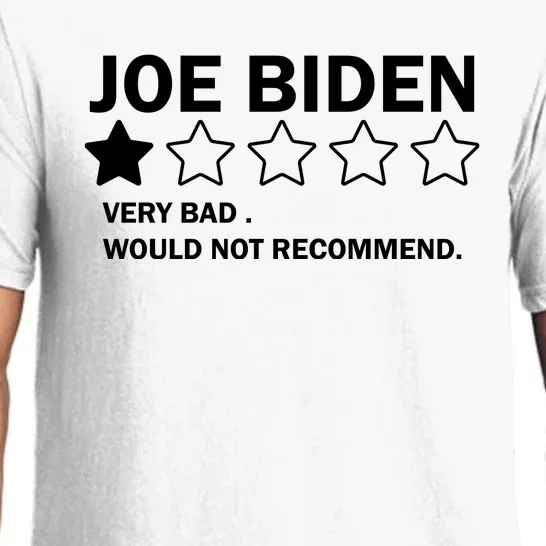 Joe Biden One Star Review Very Bad Would Not Recommend Pajama Set