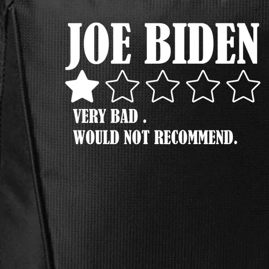 Joe Biden One Star Review Very Bad Would Not Recommend City Backpack