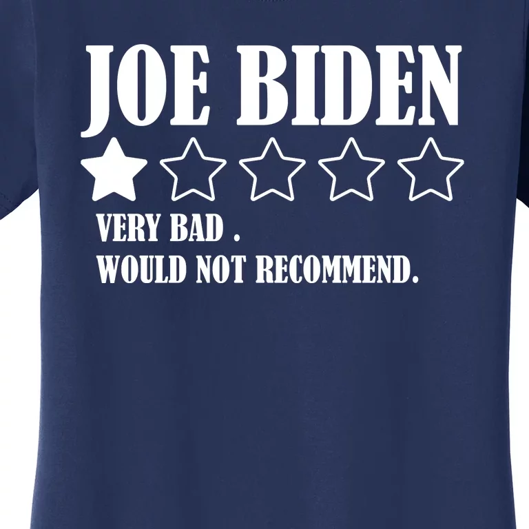 Joe Biden One Star Review Very Bad Would Not Recommend Women's T-Shirt