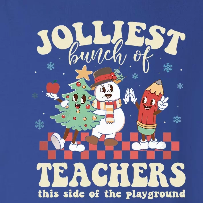 Jolliest Bunch Of Teachers This Side Of The Playground Xmas Toddler Long Sleeve Shirt