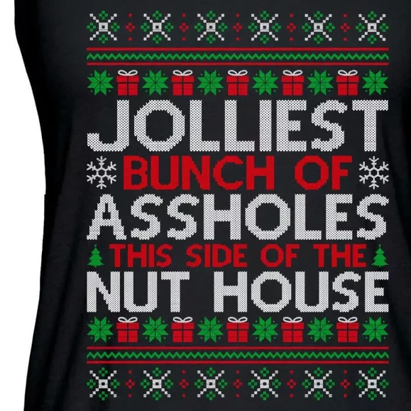 Jolliest Bunch Of Assholes This Side Of The Nut House Ladies Essential Flowy Tank