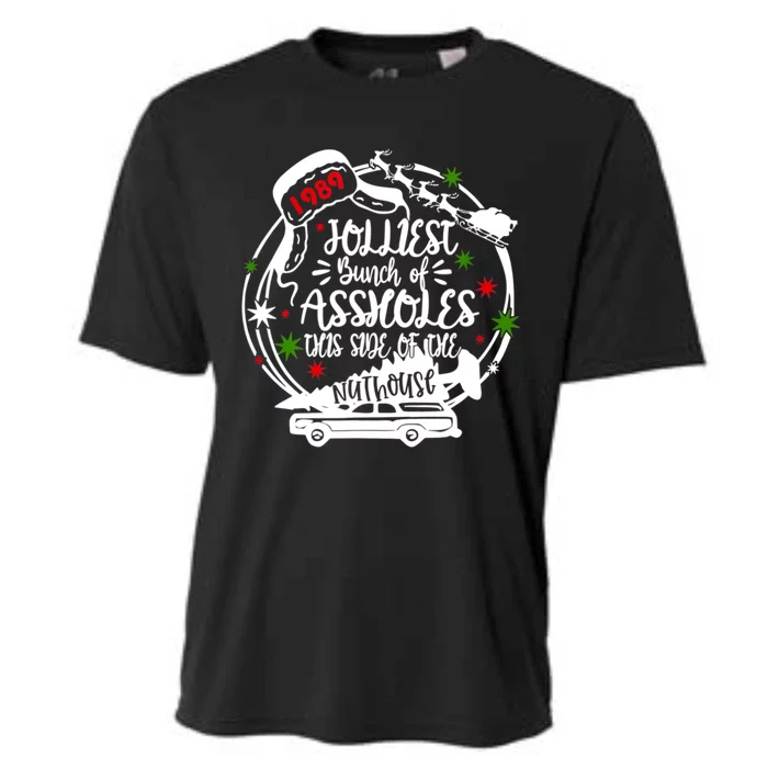 Jolliest Bunch Of Assholes This Side Of The Nut House Xmas Cooling Performance Crew T-Shirt