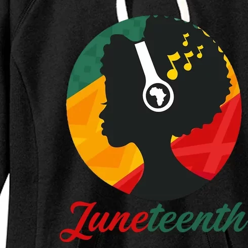 Juneteenth Black Pride Music Women's Fleece Hoodie