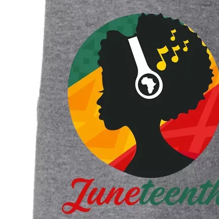 Juneteenth Black Pride Music Doggie 3-End Fleece Hoodie