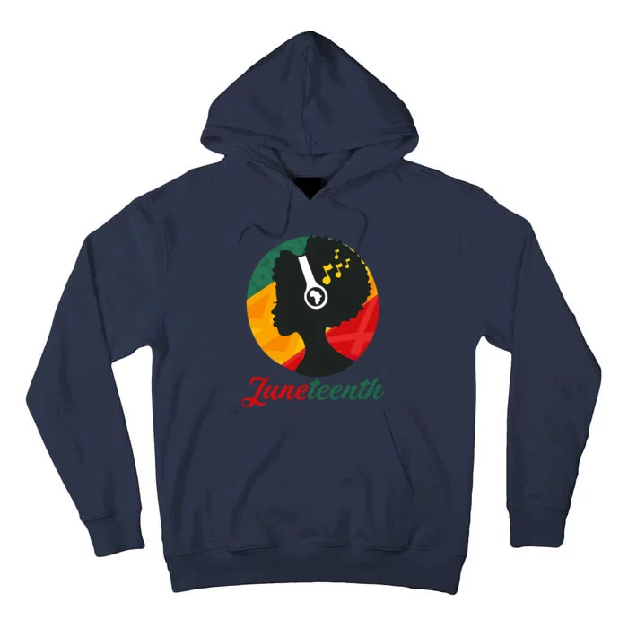 Juneteenth Black Pride Music Tall Hoodie