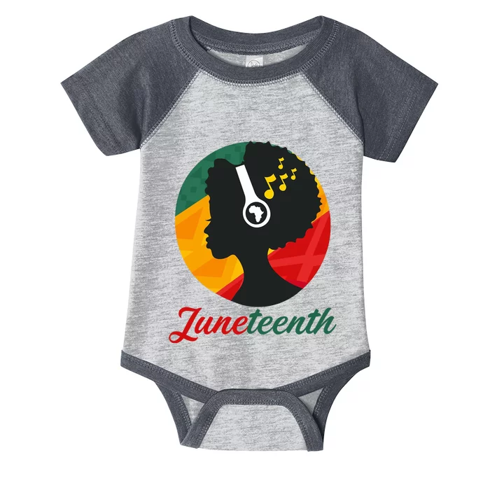 Juneteenth Black Pride Music Infant Baby Jersey Bodysuit