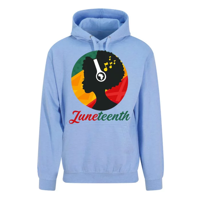 Juneteenth Black Pride Music Unisex Surf Hoodie