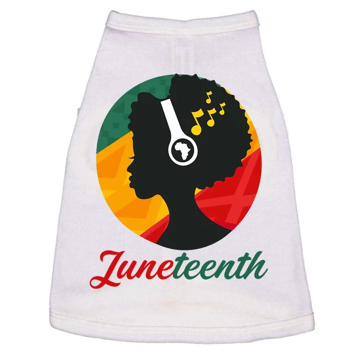 Juneteenth Black Pride Music Doggie Tank